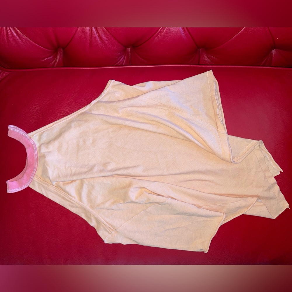 Free People orange top; Size: Small